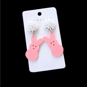Easter Bunny Acrylic Dangle Earrings – Fun &‎ Festive Spring Jewelry for Easter